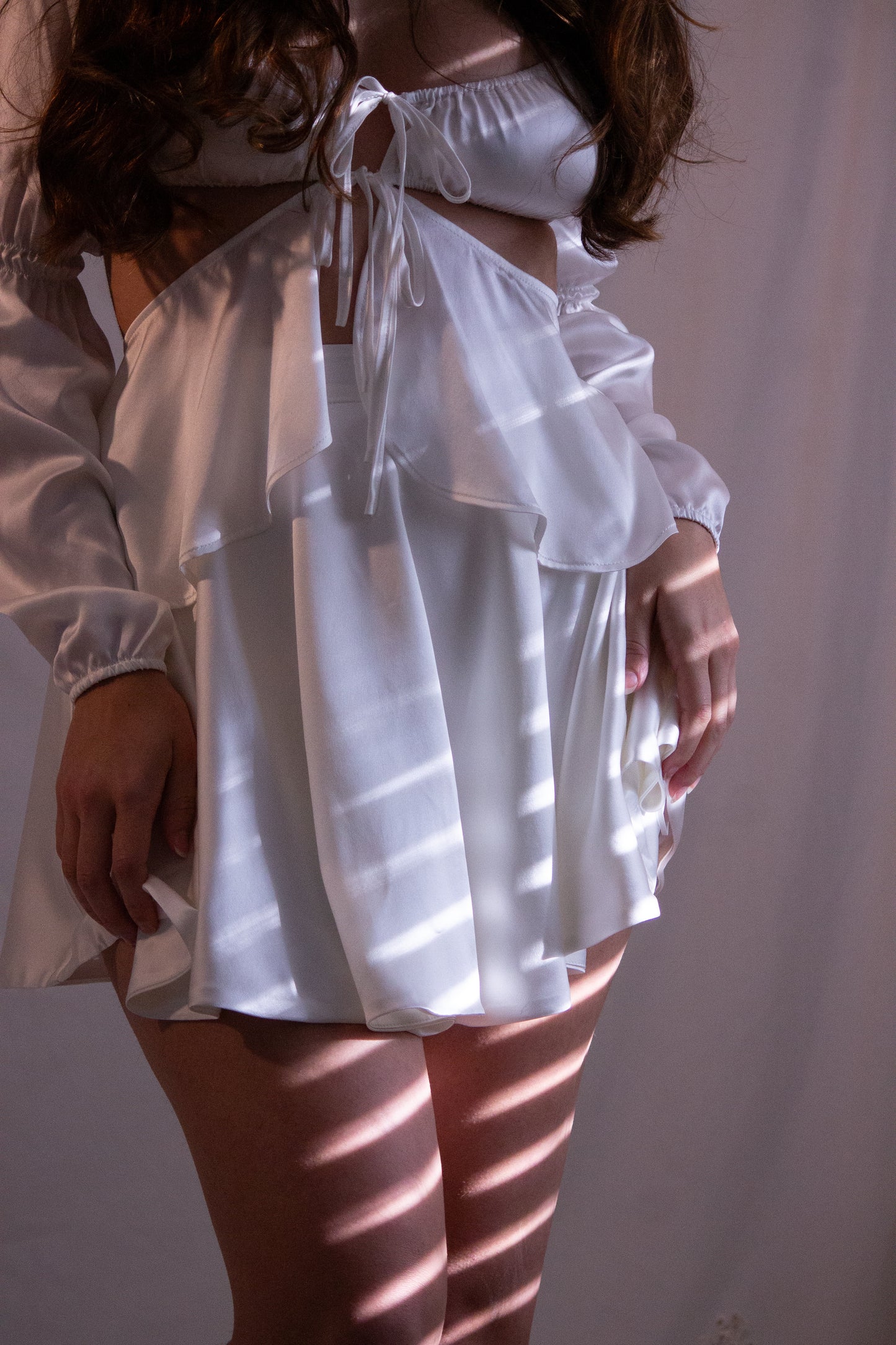 Butterfly dress - White Silk