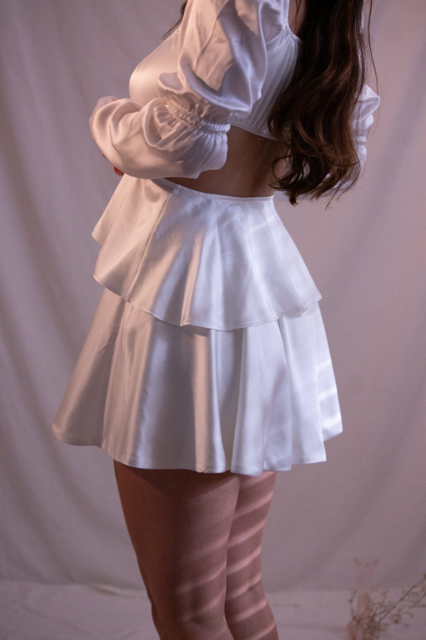 Butterfly dress - White Silk