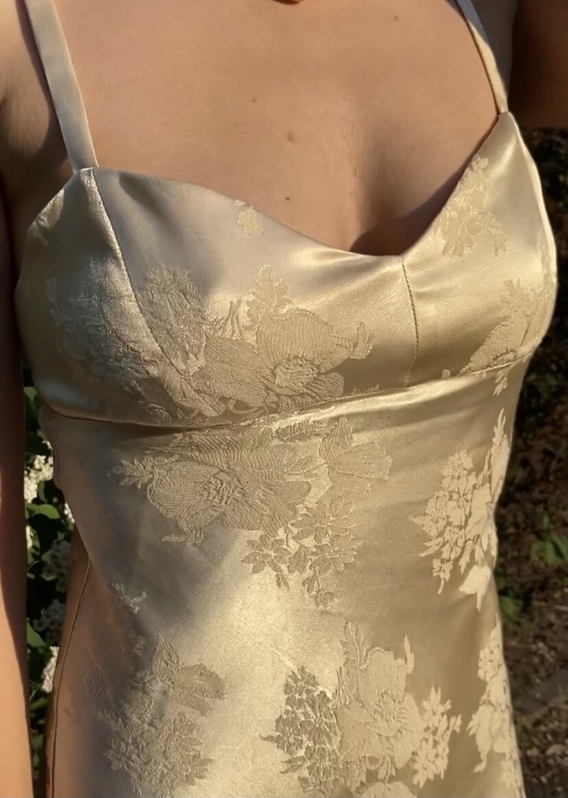 Mist dress - Yellow embroidery